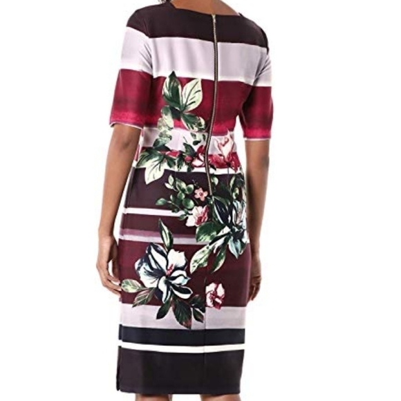 𝅺Gaby Skye Women's Scuba Floral Dress - Picture 3 of 15